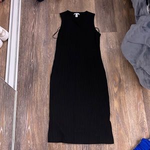 Black tight fitting dress